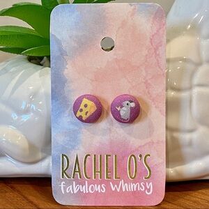 Rachel O’s Fabulous Whimsy Mouse and Cheese Earrings